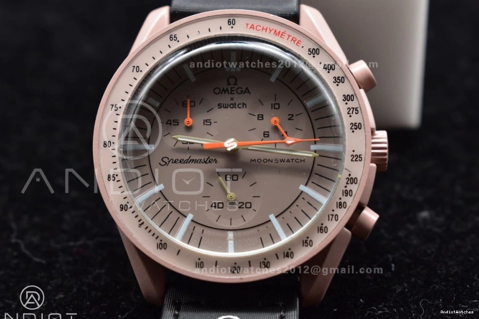 Moonwatch Bioceramic on Quartz Omega to x Mission Nylon 1176 FashionForward Strap Jupiter Swatch 0725